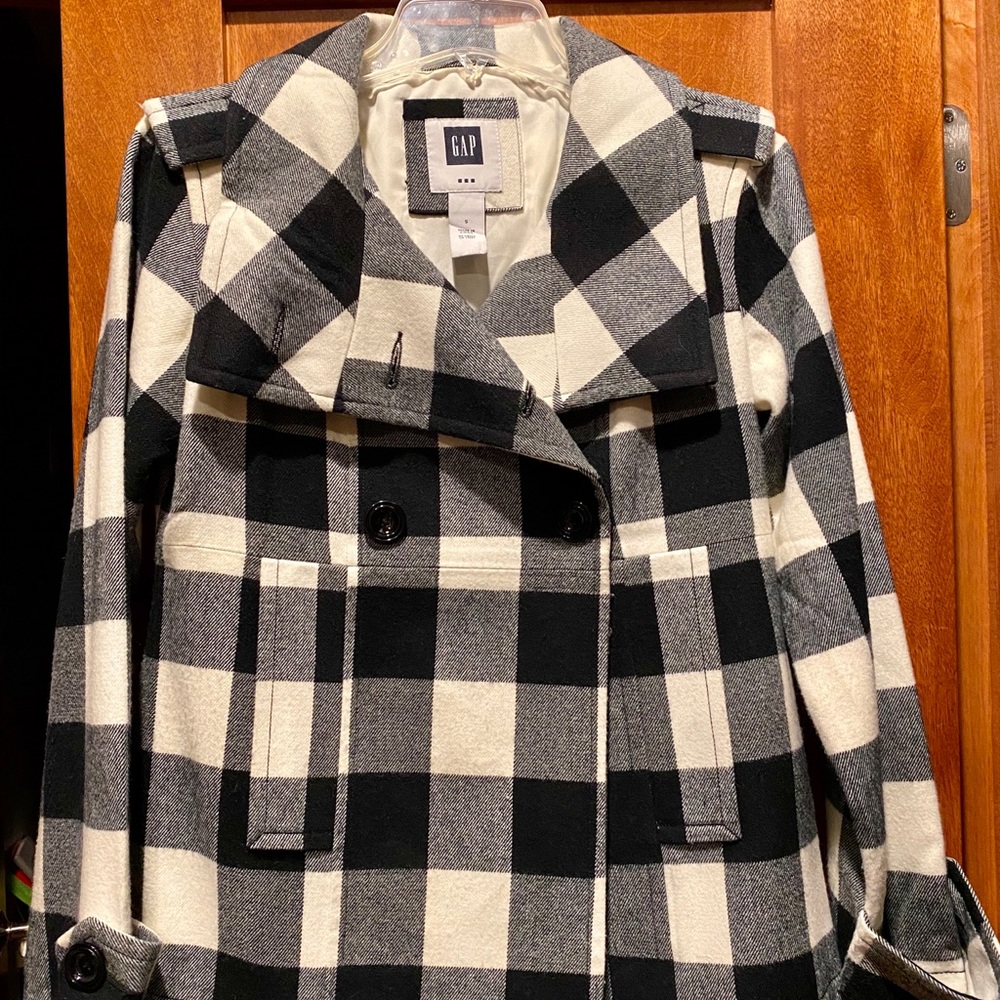 Gap Checkered Pea-coat